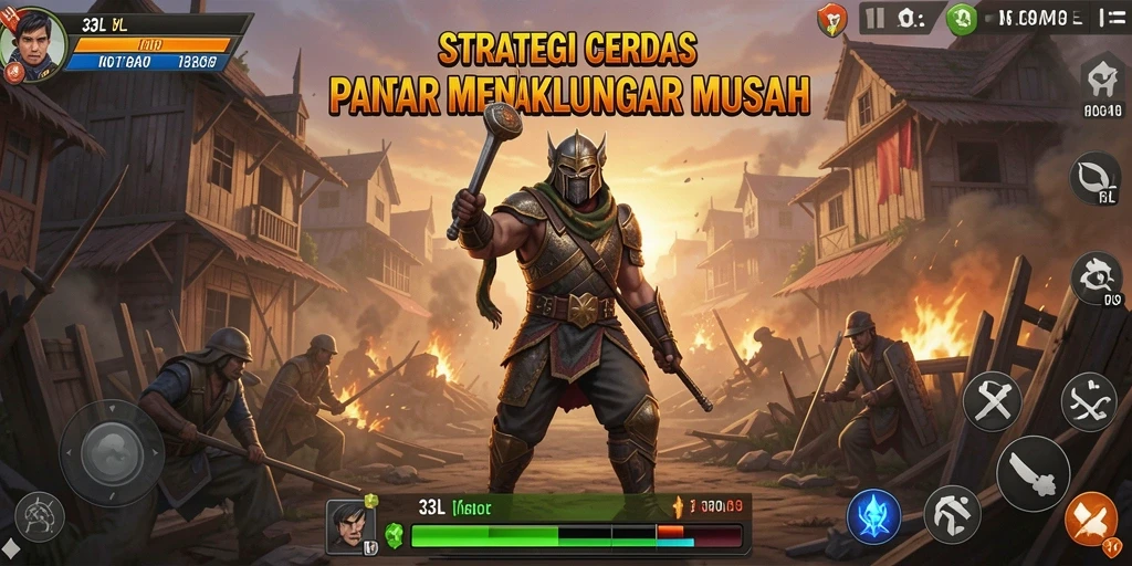 Tampilan action yang menarik dalam gameplay strategi 33L.