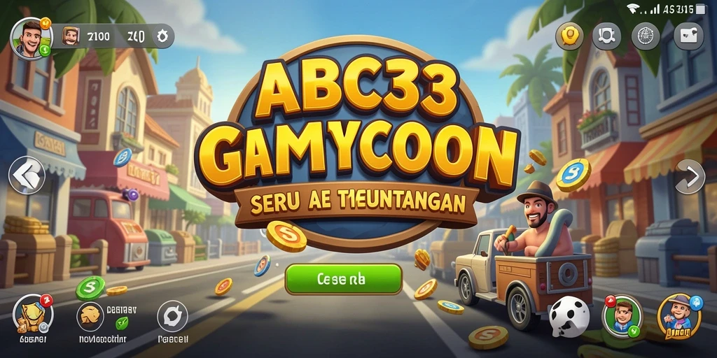 Tampilan gameplay ABC33 yang menarik dalam membangun kerajaan Tycoon.