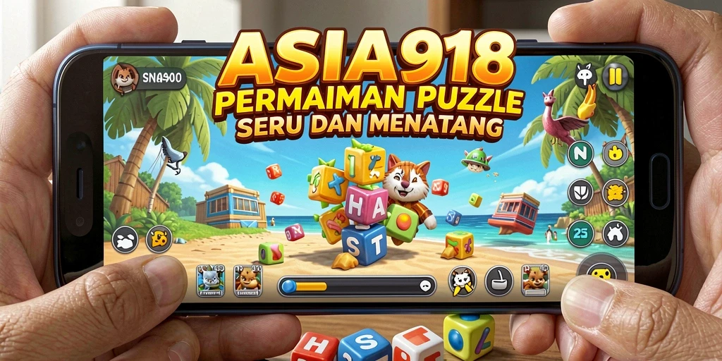 Screenshot utama ASIA918 menampilkan gameplay Puzzle yang menarik.