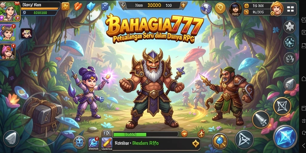 Tampilan gameplay RPG BAHAGIA777 yang seru dan menantang.