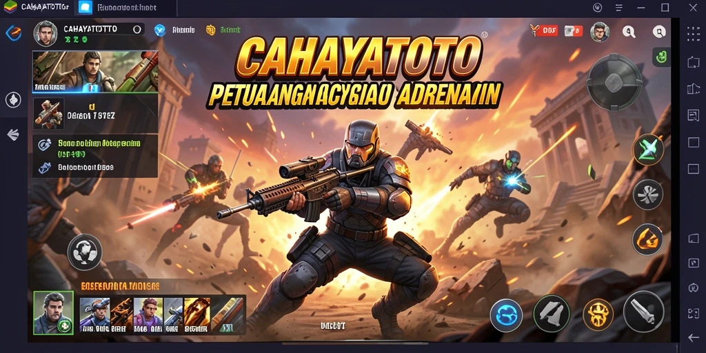 Tangkapan layar gameplay CAHAYATOTO yang menampilkan aksi seru dan menantang.