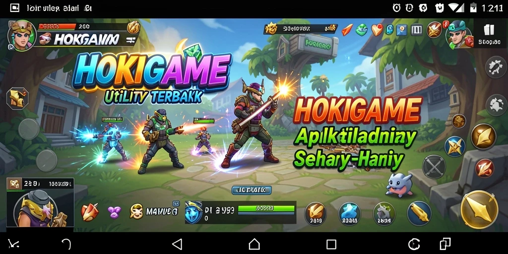 Tampilan utama HOKIGAME yang intuitif dan interaktif.