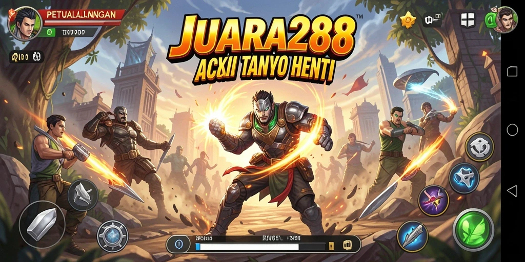 Tampilan gameplay JUARA288 dengan aksi mendebarkan.