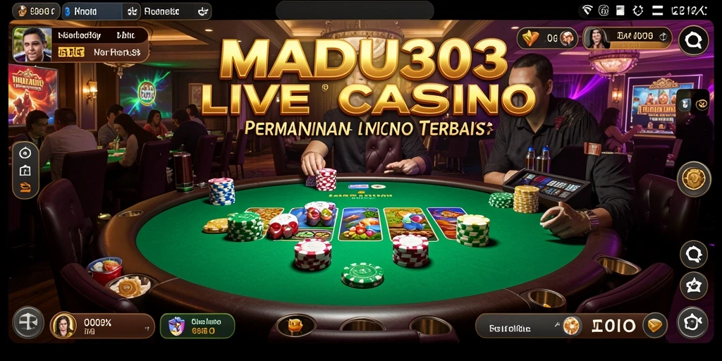 Tampilan gameplay Live Casino yang menarik di MADU303.