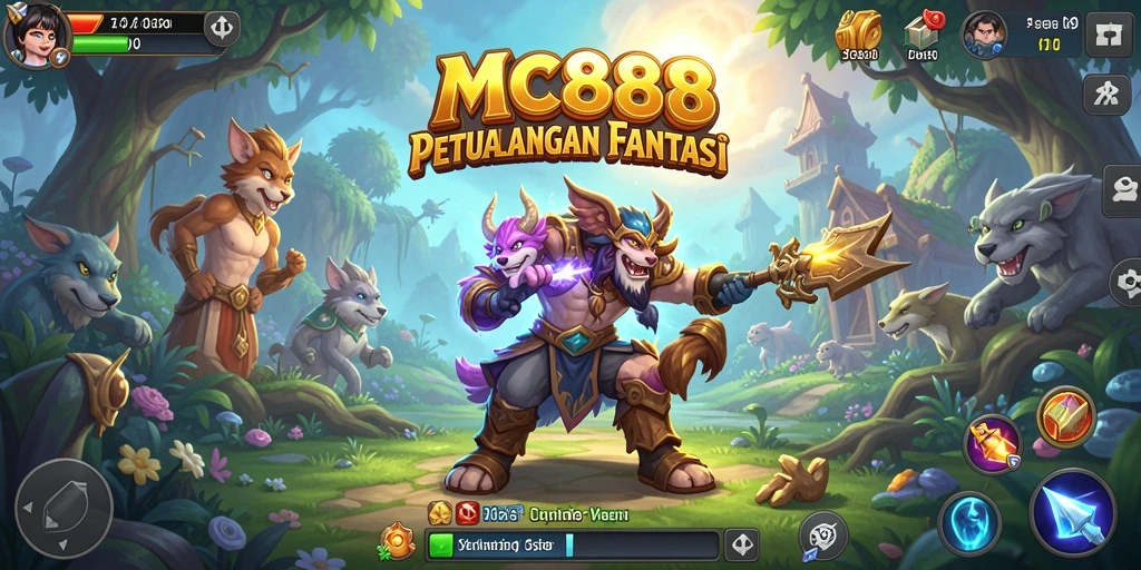 Tampilan layar permainan MC888 yang menakjubkan dengan petualangan seru.