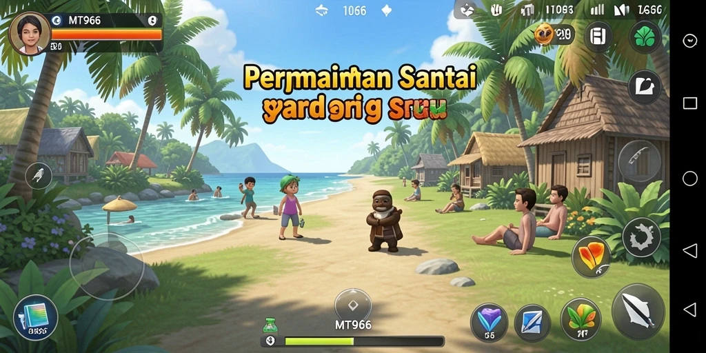 Tampilan menarik dari gameplay MT966 yang penuh warna dan tantangan.
