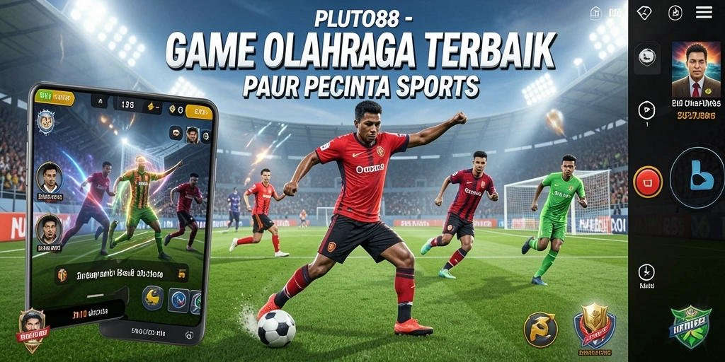 Gameplay PLUTO88 menampilkan aksi olahraga yang intens dan mendebarkan.