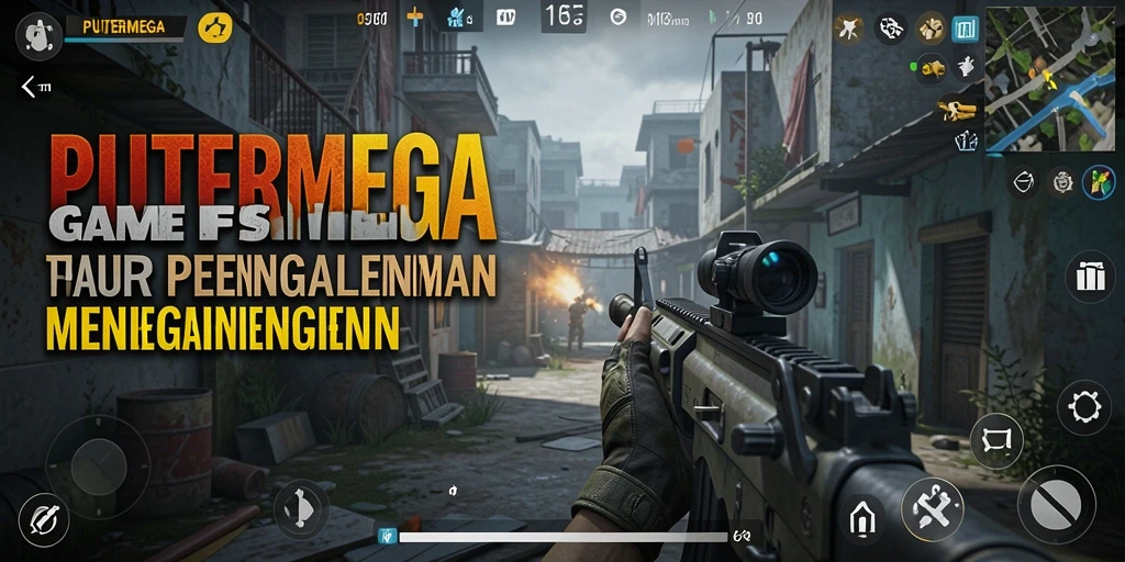 Tampilan seru gameplay PUTERMEGA dalam aksi ketegangan FPS.