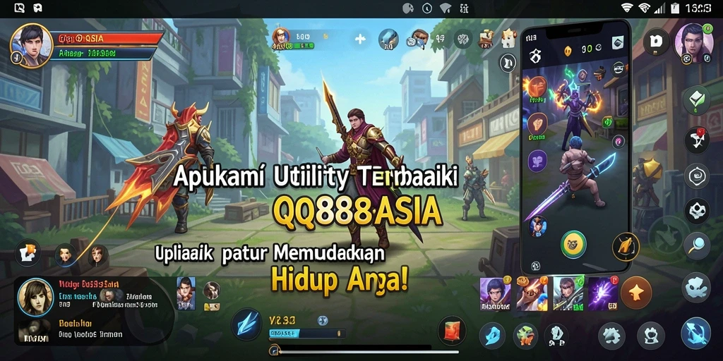 Tampilan utama QQ88ASIA dengan fitur Utility yang inovatif.