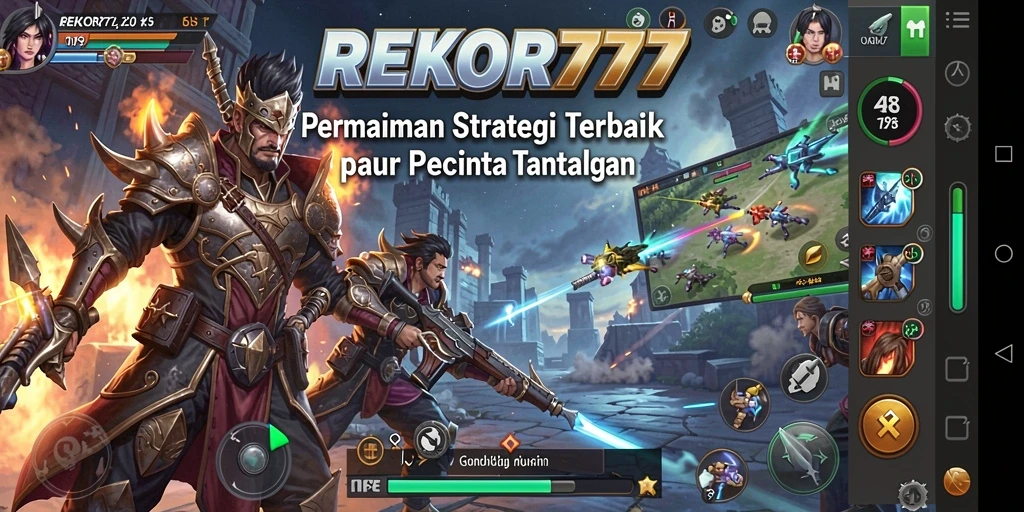 Screenshot gameplay REKOR777 menunjukkan strategi yang mendebarkan dan intens.