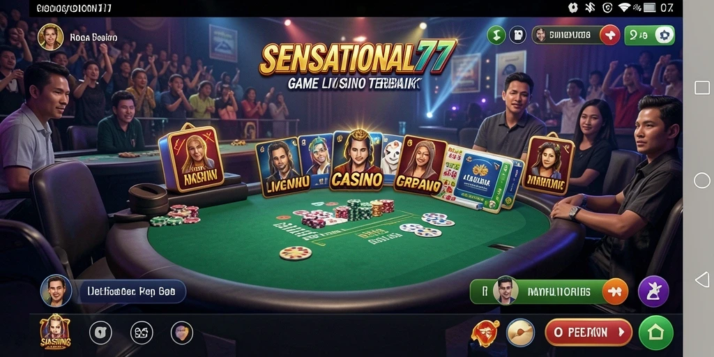 Gameplay Live Casino yang seru dan mendebarkan di SENSATIONAL77.