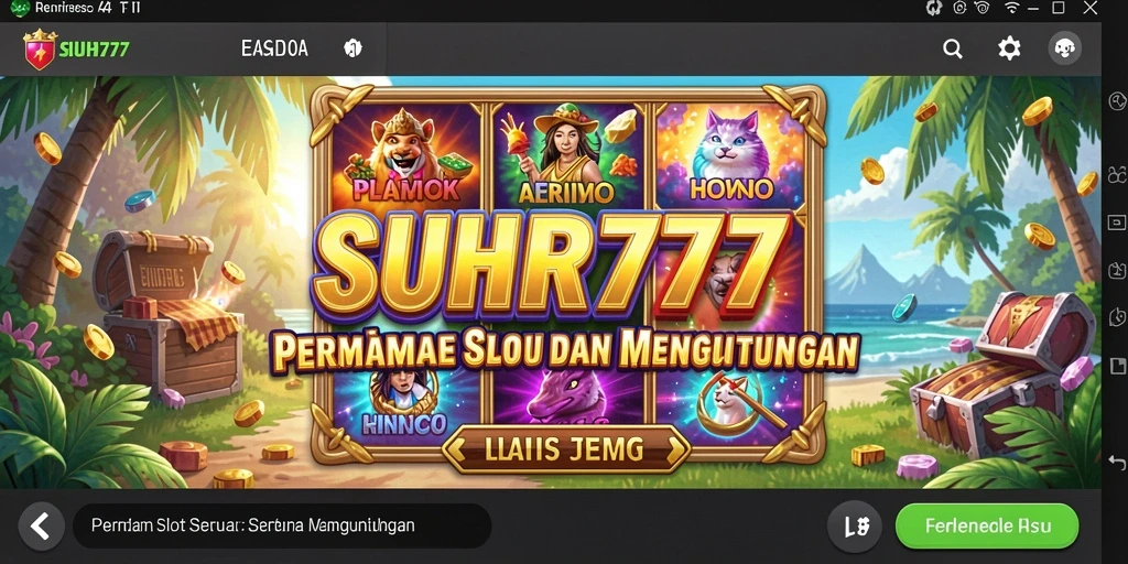 Tampilan gameplay Slot SUHU777 yang mengasyikkan dan penuh warna.