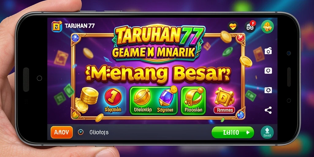 Tampilan menarik dari gameplay Slot TARUHAN77 yang seru.