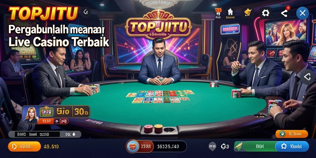 Tampilkan permainan Live Casino yang mengasyikkan dengan dealer profesional.